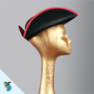 Sombrero Pirata Tela Rojo